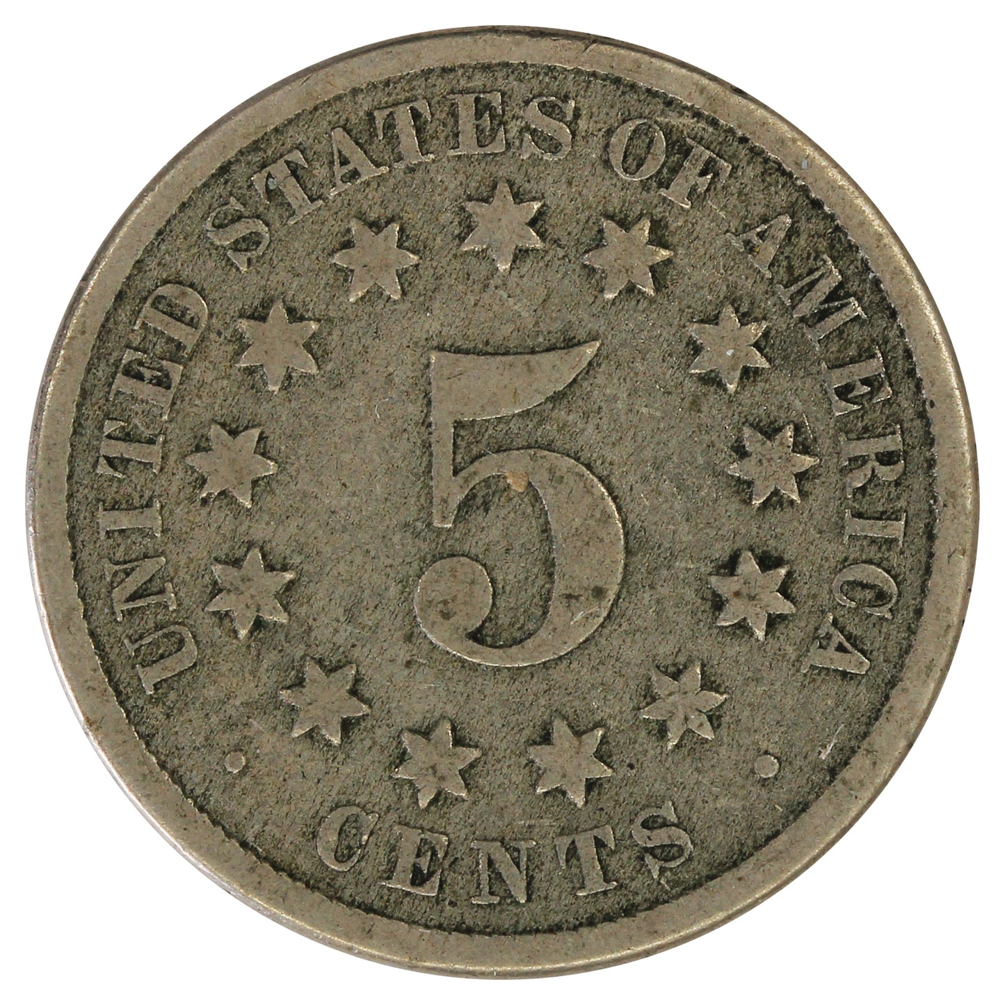 1871 USA Nickel About Good (AG3) $