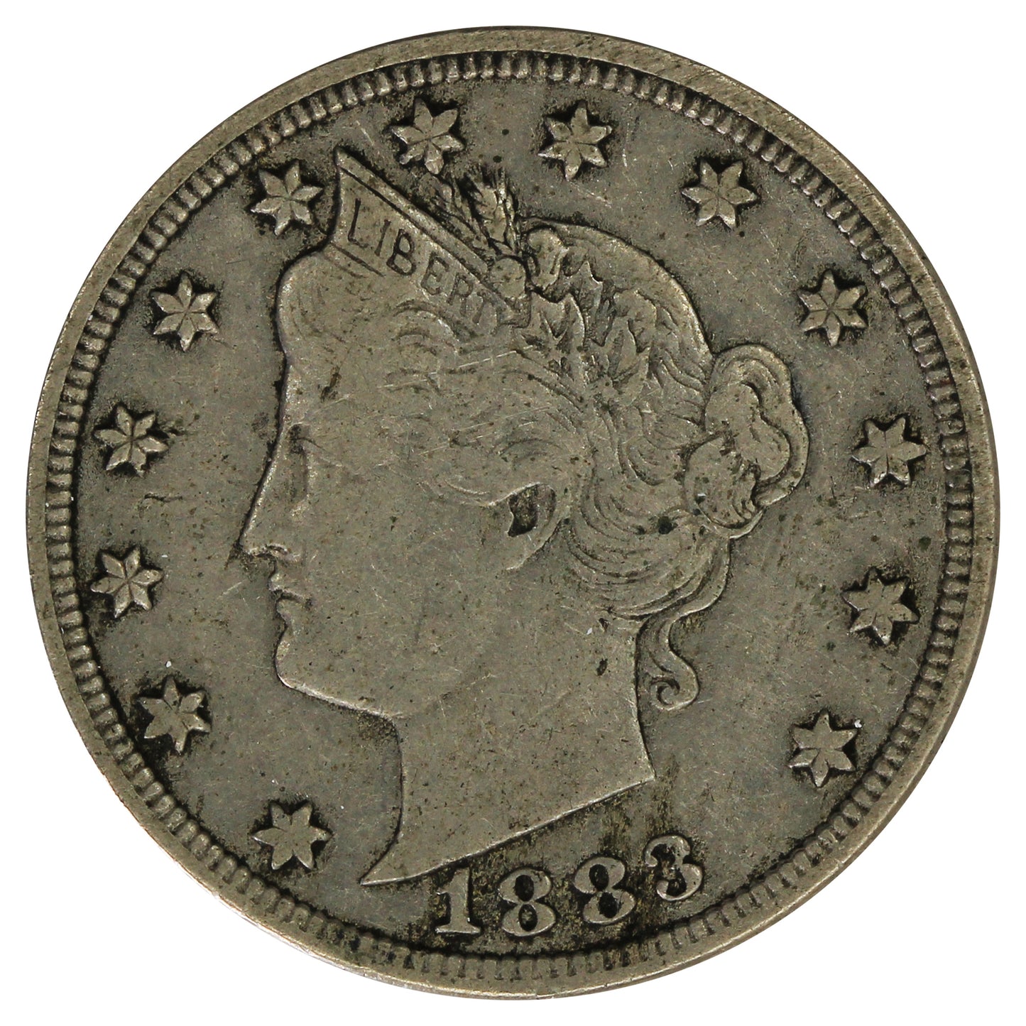 1883 With Cents USA Nickel VF-EF (VF30) $