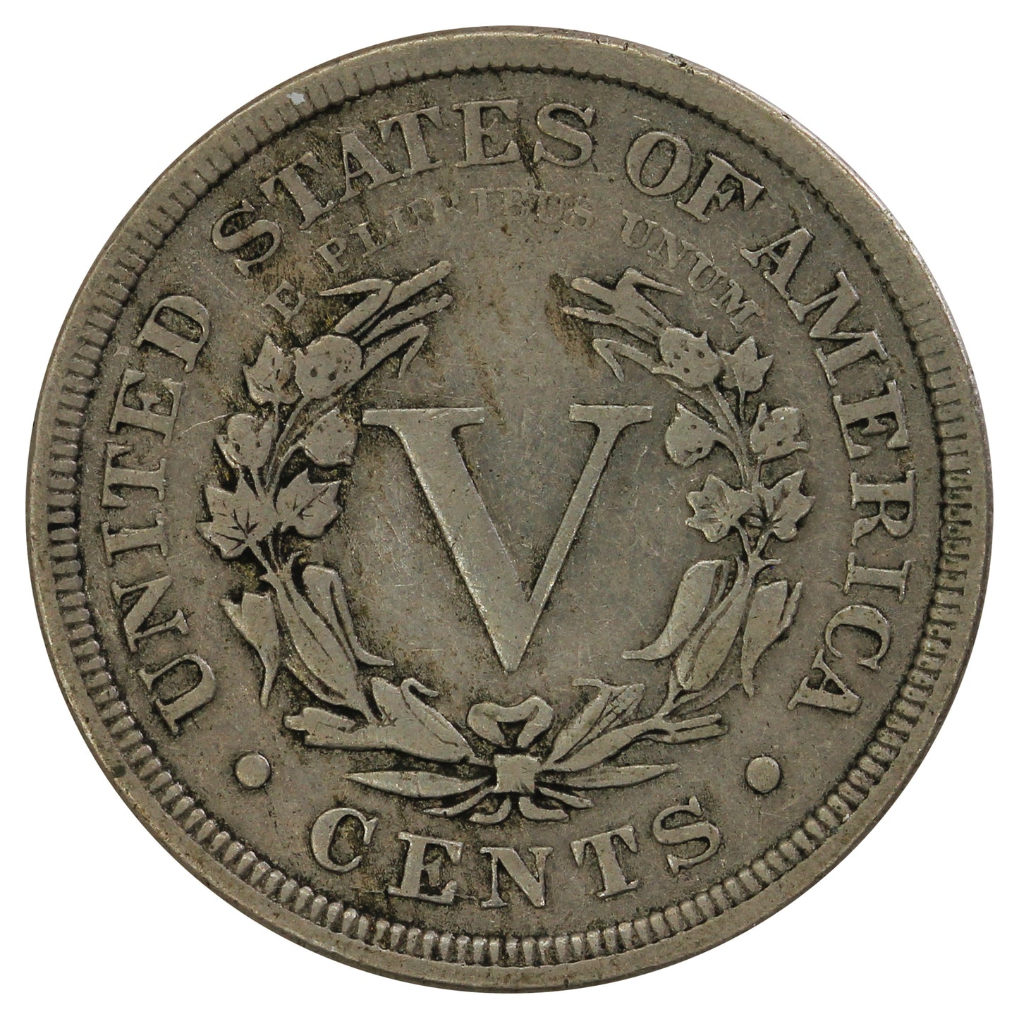 1883 With Cents USA Nickel VF-EF (VF30) $