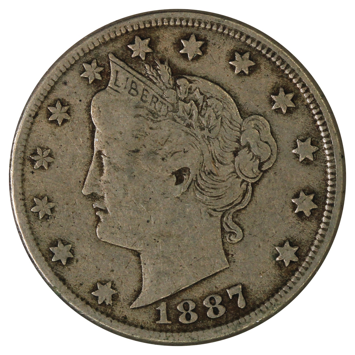 1887 USA Nickel F-VF (F15) $