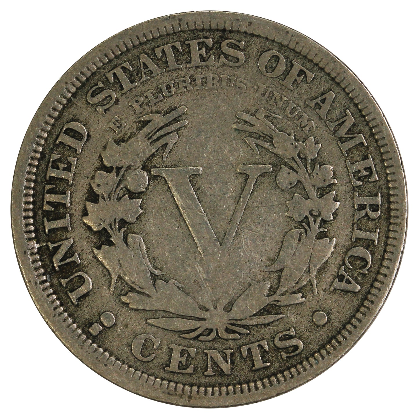 1912 S USA Nickel VG-F (VG10) $