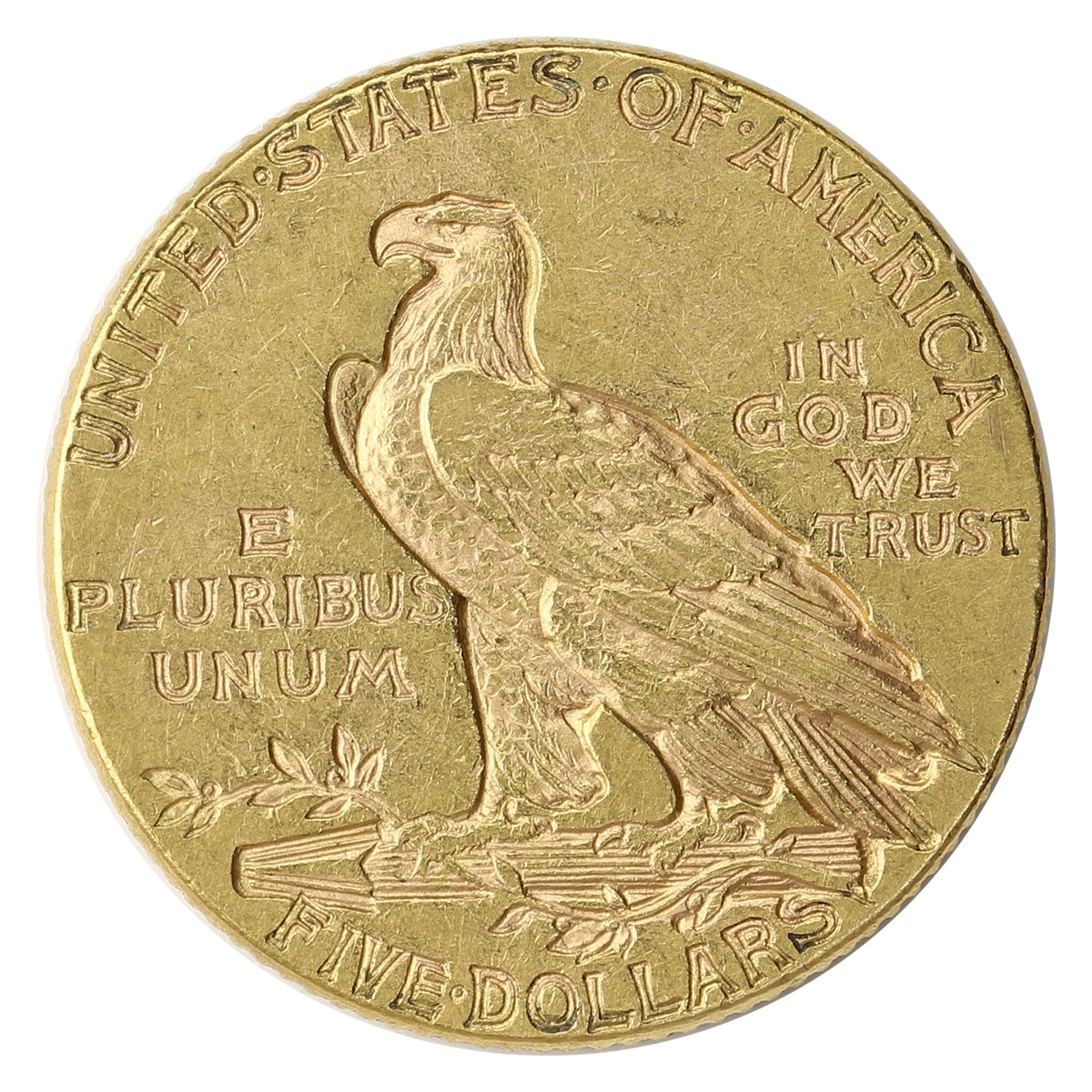 1912 USA $5 Gold Half Eagle VF-EF (VF20) $