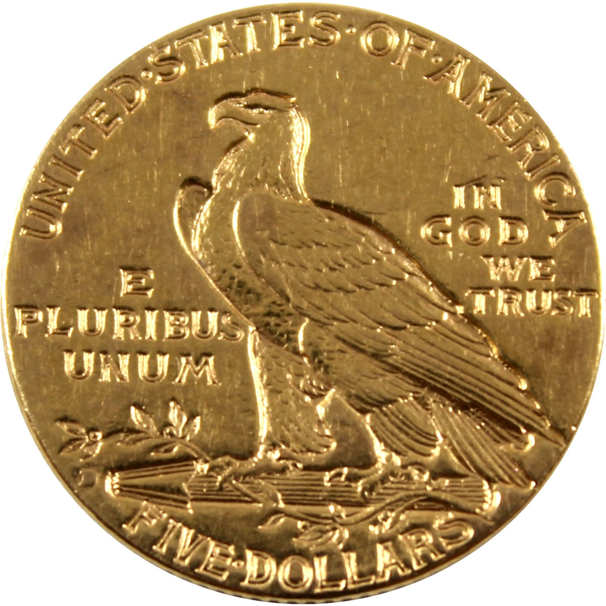 1909 D USA $5 Gold Half Eagle Extra Fine (EF40)