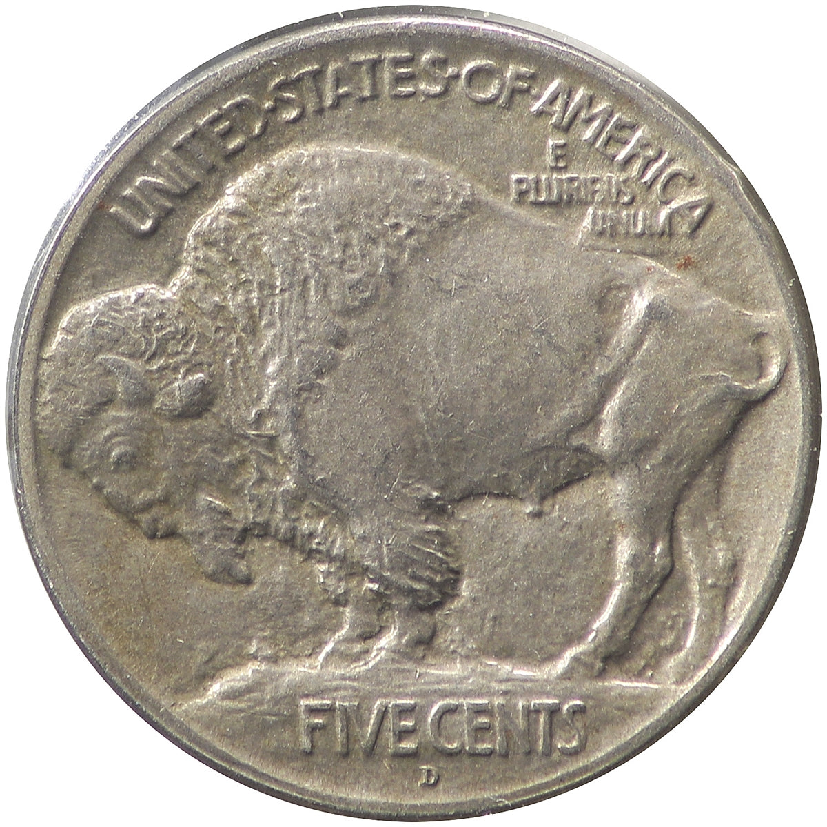 1913 D Var. 1 Raised Ground USA Nickel AU-UNC (AU55) $