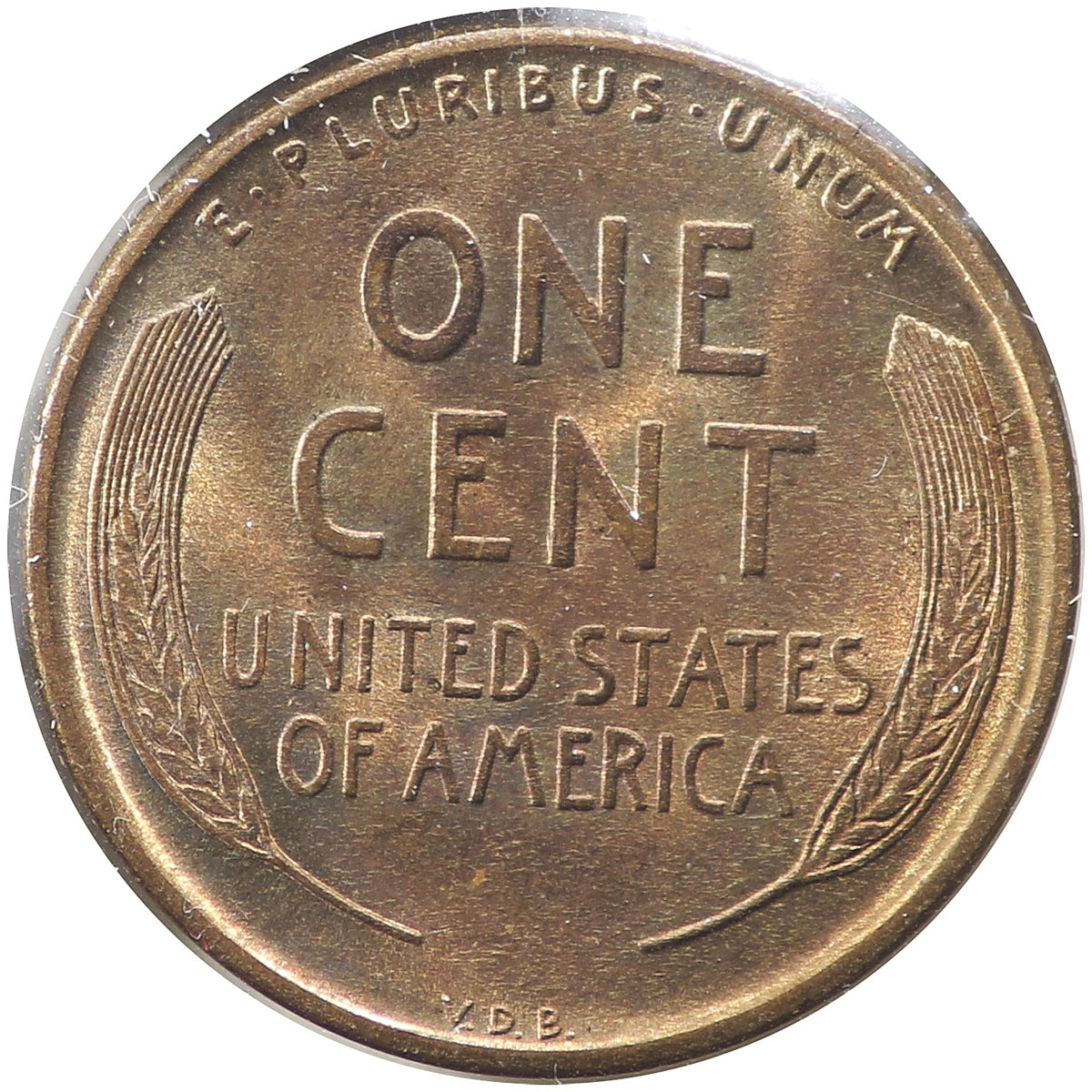 1909 VDB USA Lincoln Cent Brilliant Uncirculated Red & Brown (MS63)