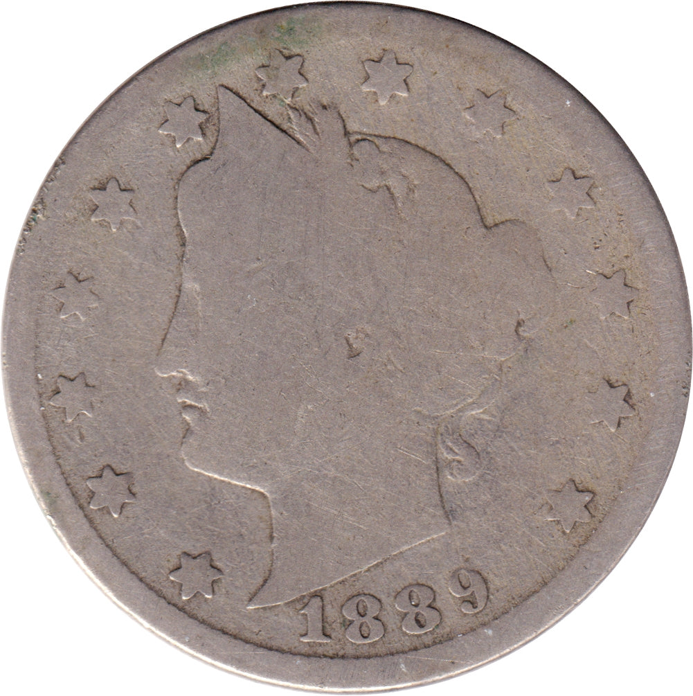 1889 USA Nickel About Good (AG3)