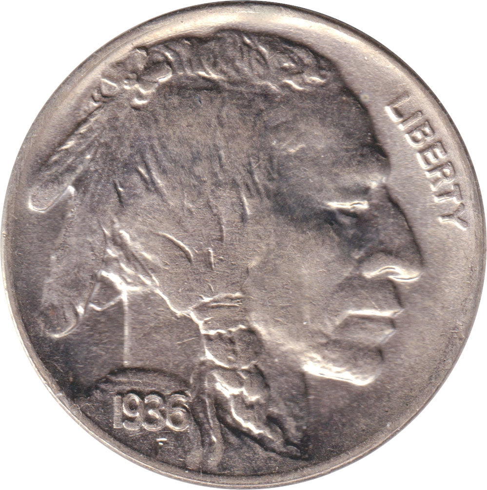 1936 D USA Nickel Brilliant Uncirculated (MS63)