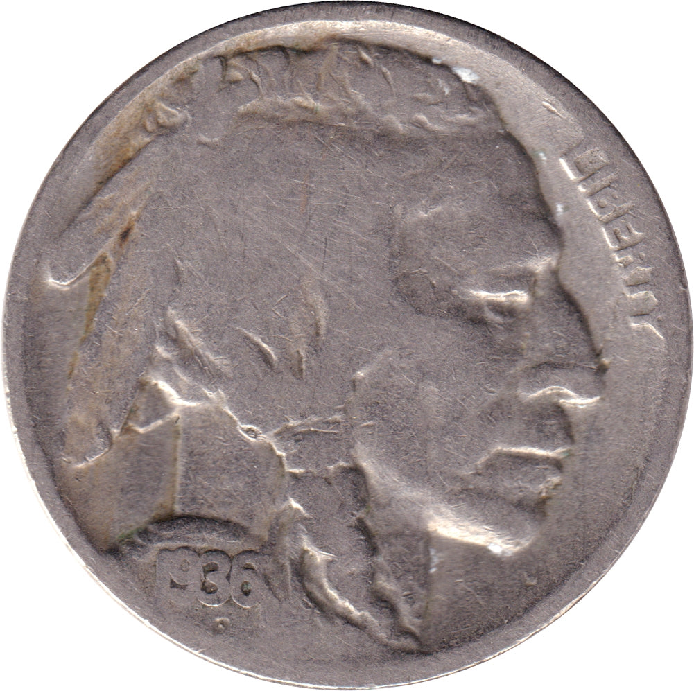 1936 S USA Nickel Very Good (VG8)