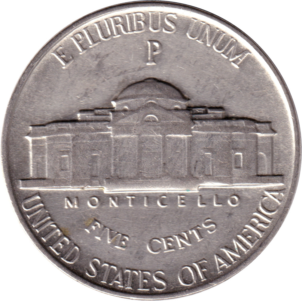 1942 P Silver USA Nickel AU-UNC (AU55)