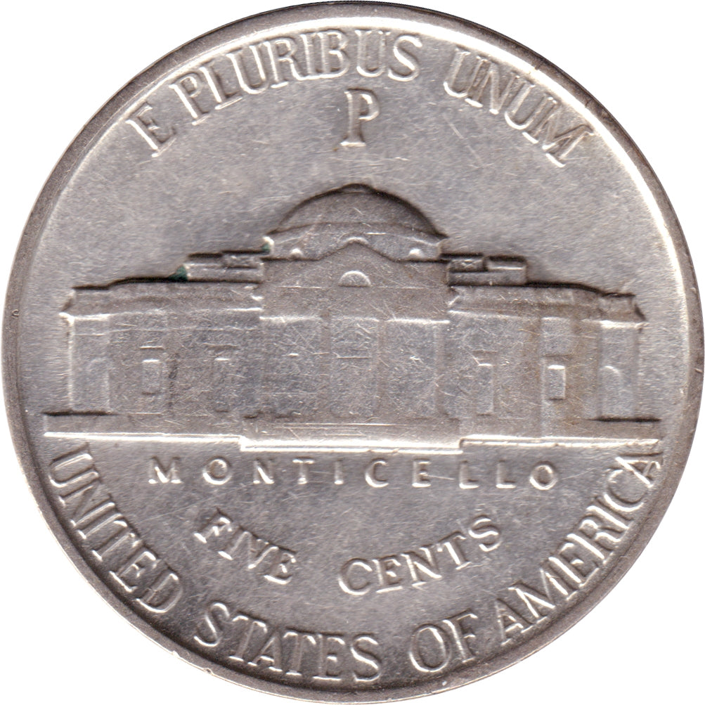 1942 P Silver USA Nickel EF-AU (EF45)
