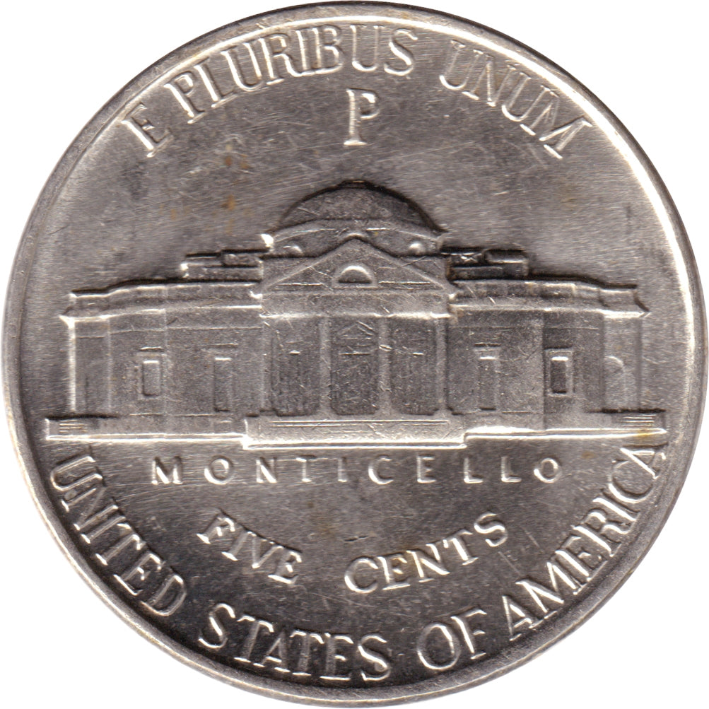 1943 P USA Silver Nickel Brilliant Uncirculated (MS63)