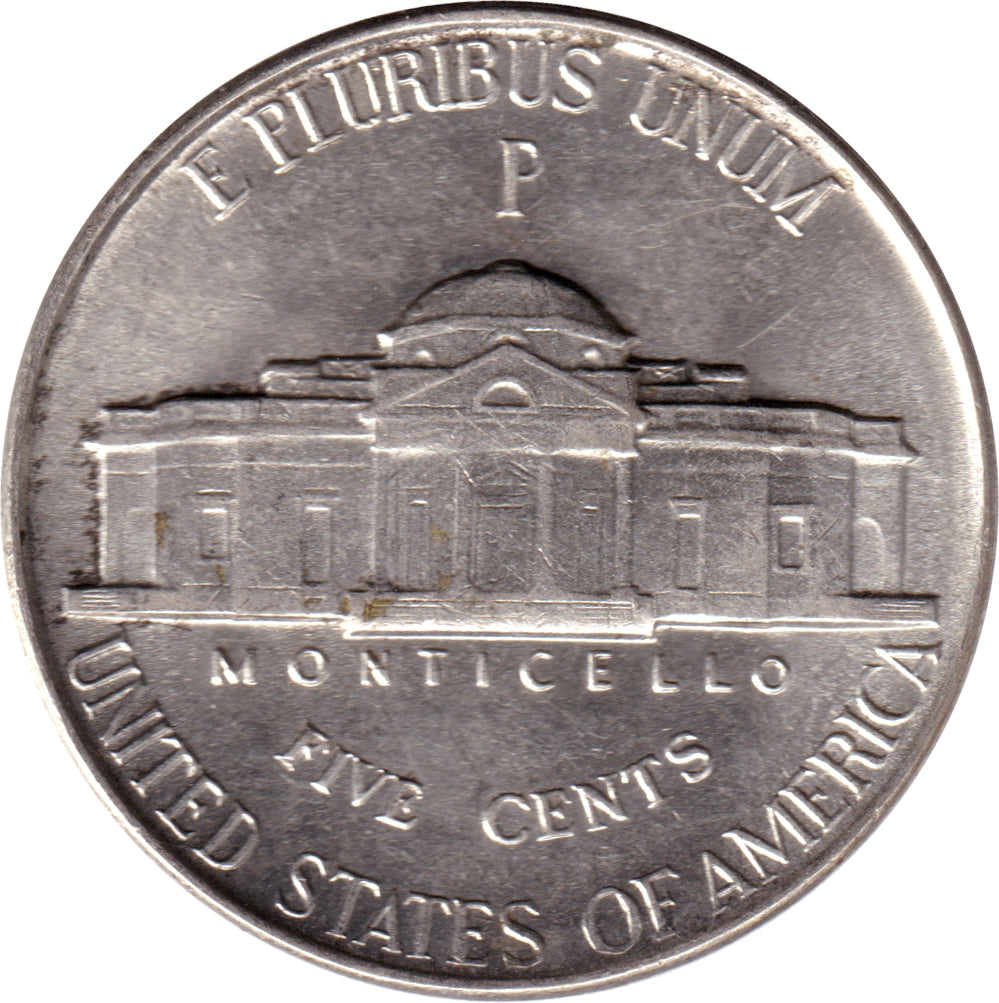 1943 P USA Silver Nickel UNC+ (MS62)