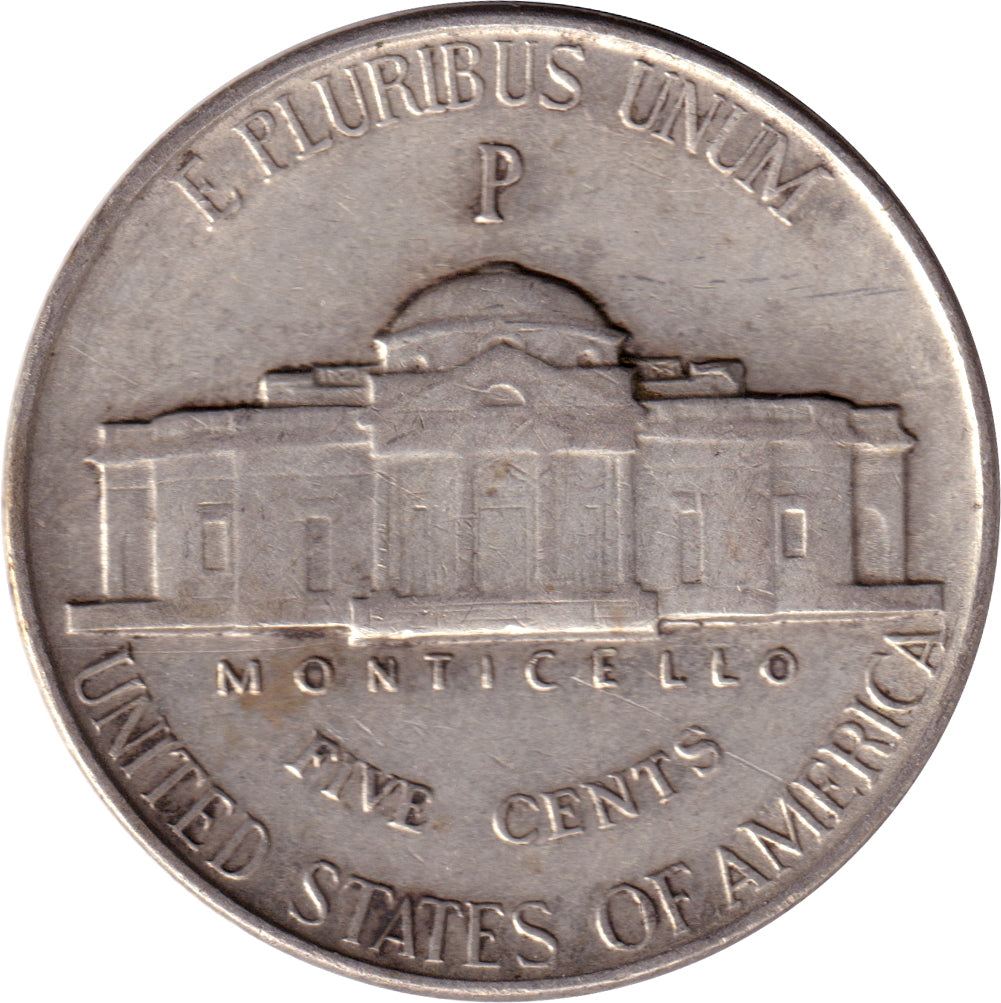 1943 P USA Silver Nickel Extra Fine (EF40)