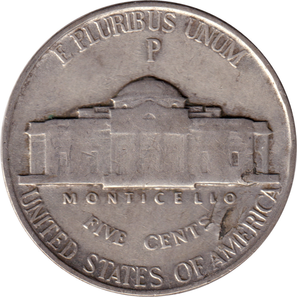 1943 P USA Silver Nickel VF-EF (VF30)