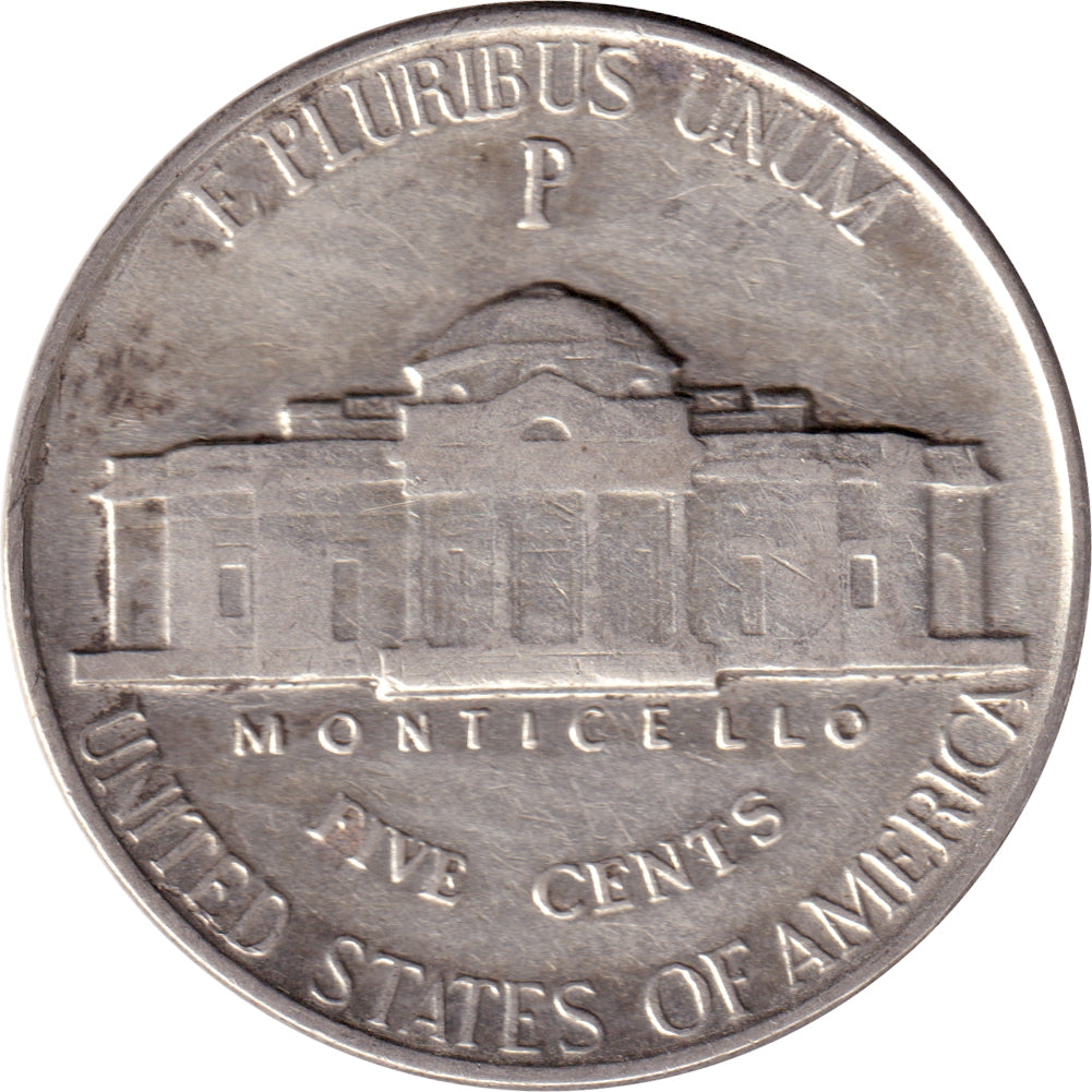 1944 P USA Silver Nickel Extra Fine (EF40)