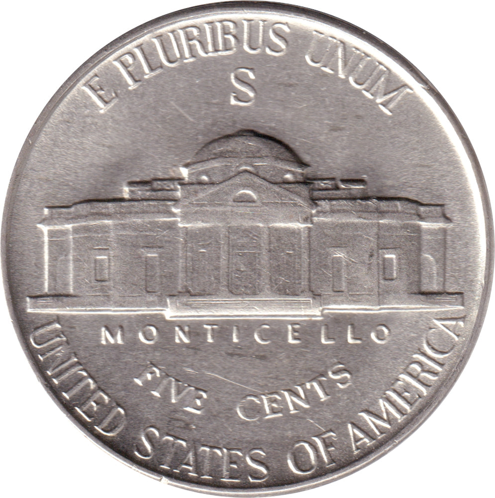 1945 S USA Silver Nickel AU-UNC (AU55)
