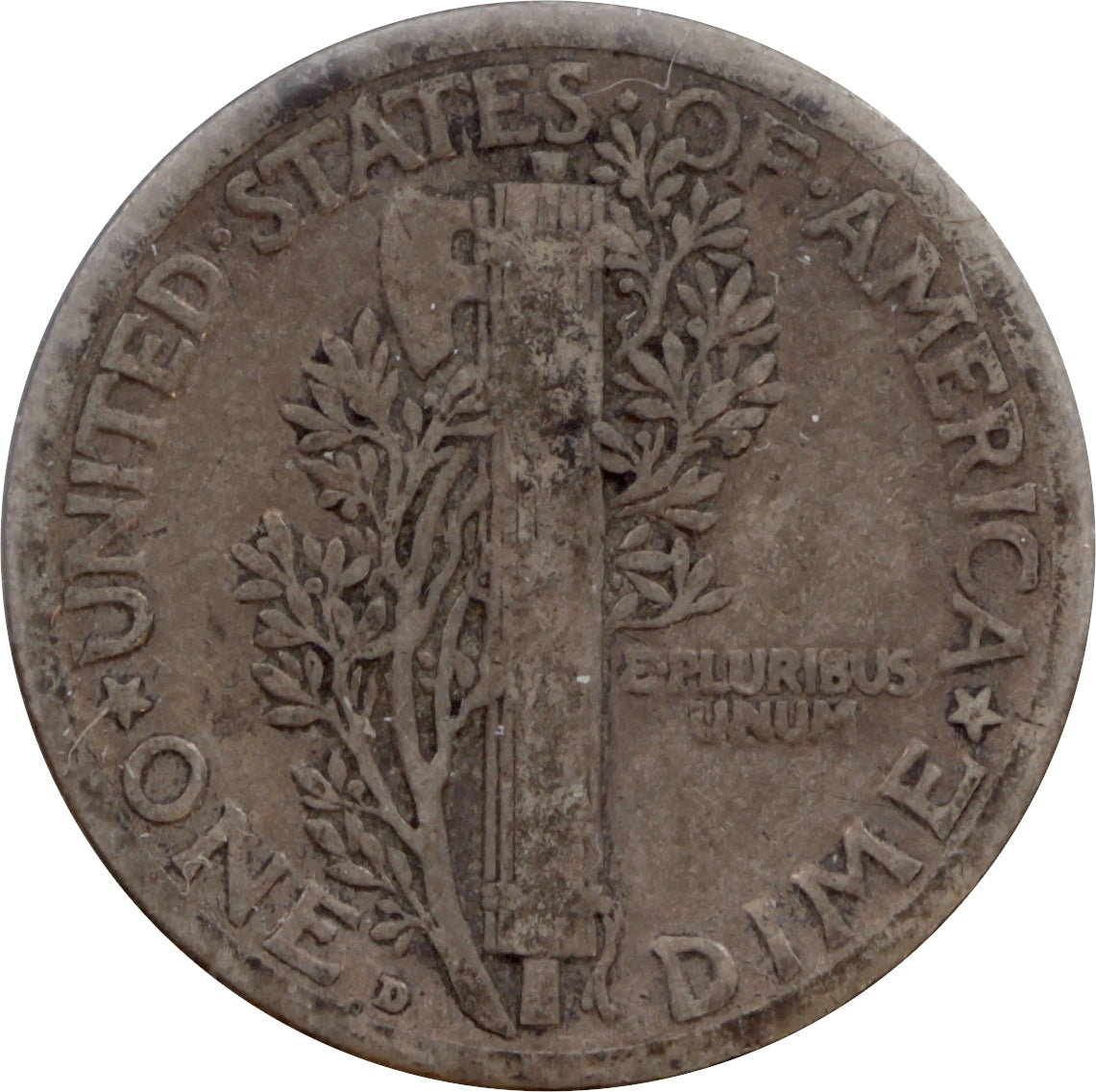 1917 D USA Dime Very Good (VG8)