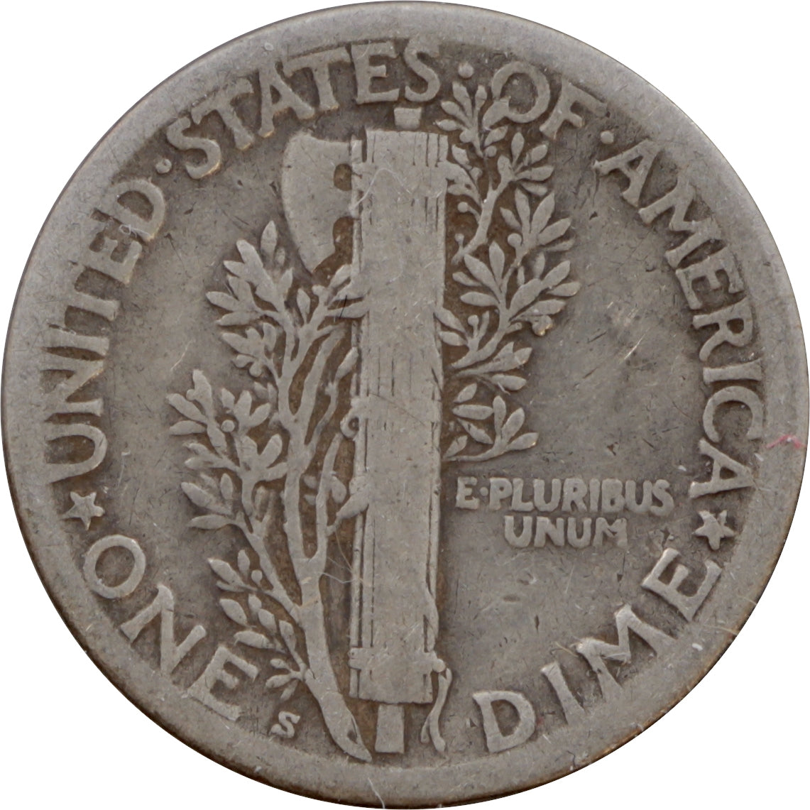 1919 S USA Dime VG-F (VG10)