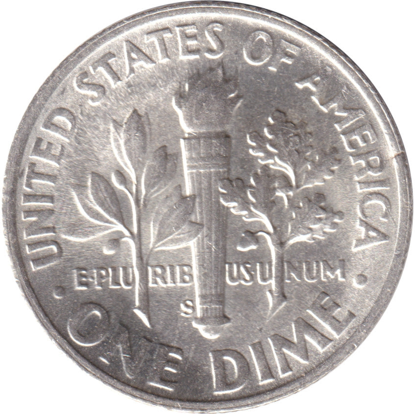 1947 S USA Dime Brilliant Uncirculated (MS63)