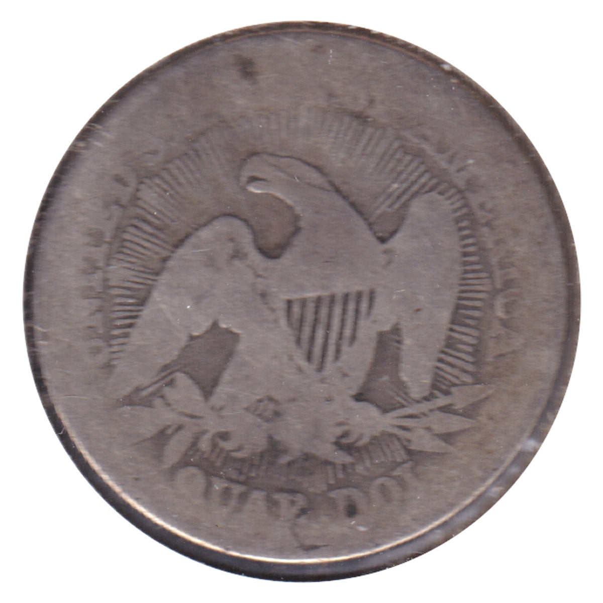1853 Arrows & Rays USA Quarter About Good (AG3)
