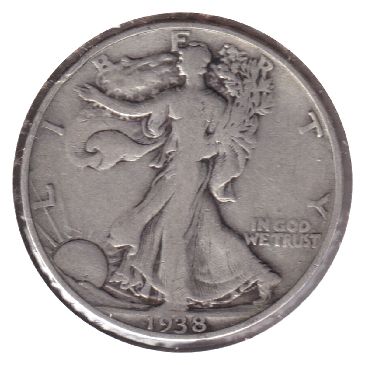 1938 D USA Half Dollar VG-F (VG10) $
