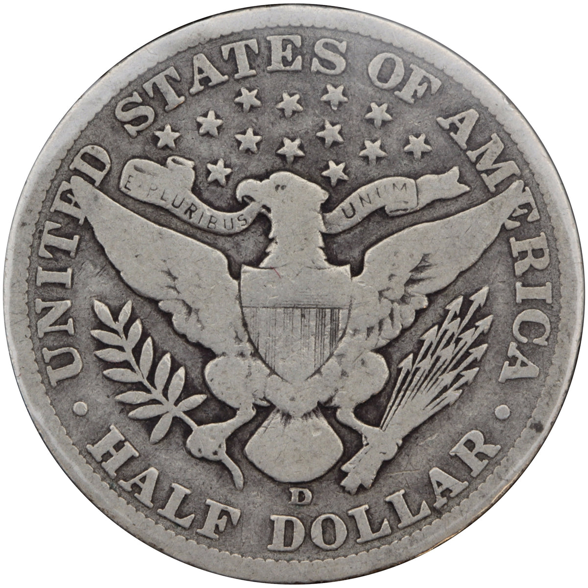 1906 D USA Half Dollar G-VG (G6)