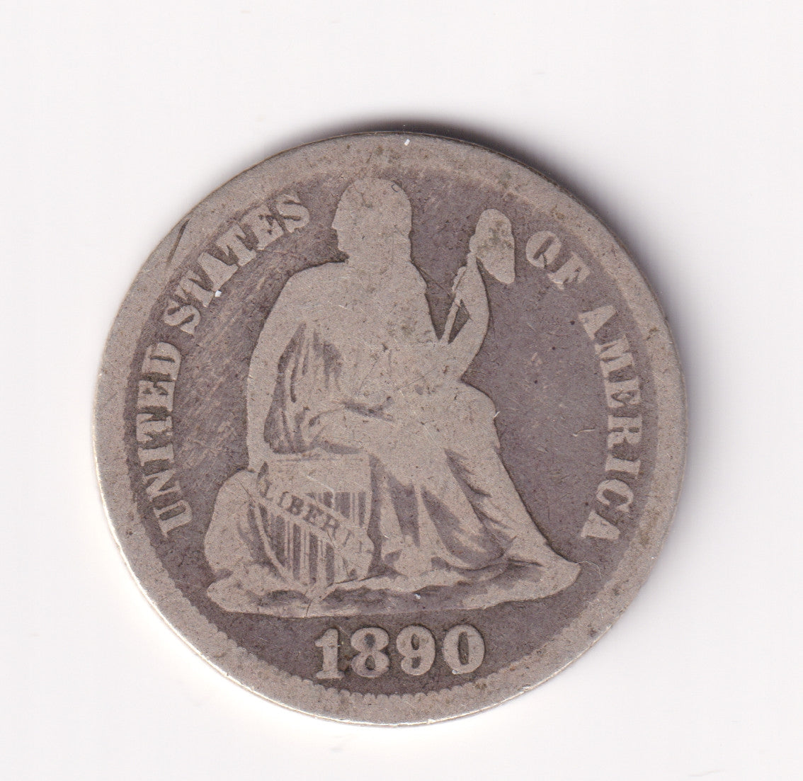 1890 USA Dime Good (G4)