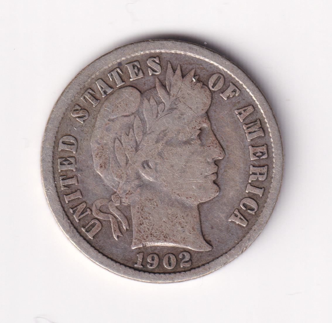 1902 USA Dime VG-F (VG10)