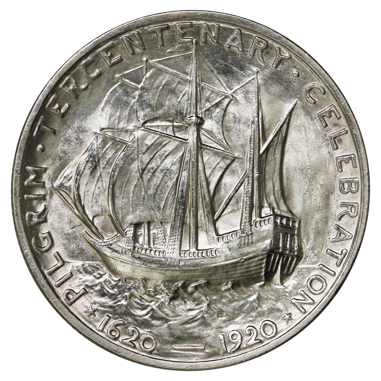1920 Pilgrim Tercentenary USA Half Dollar UNC+ (MS62) $