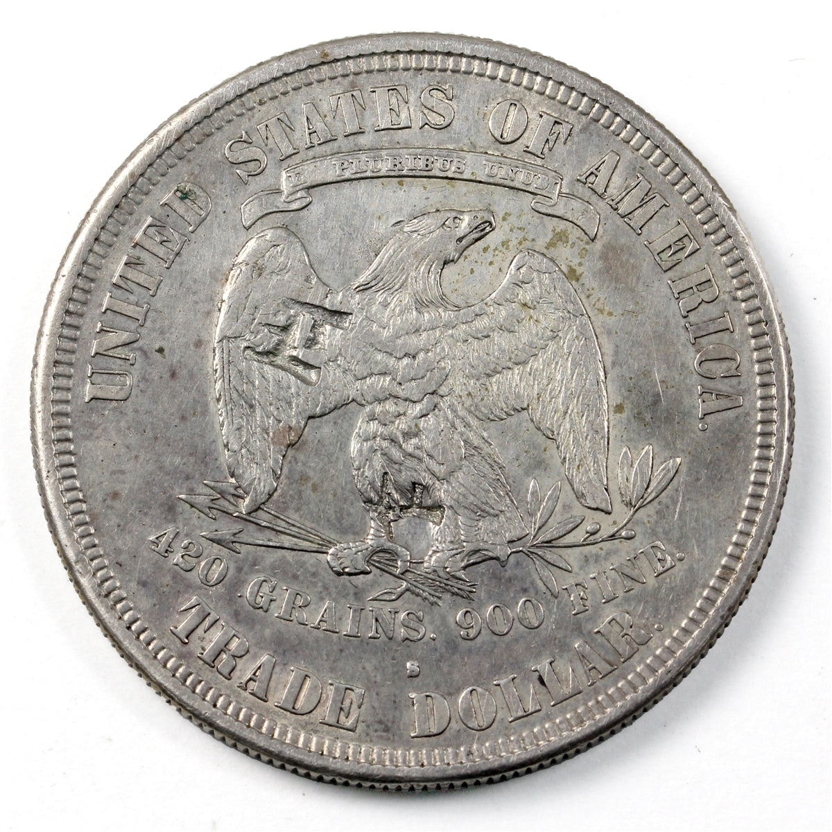 1877 S USA Counterstamp Dollar Extra Fine (EF40) $