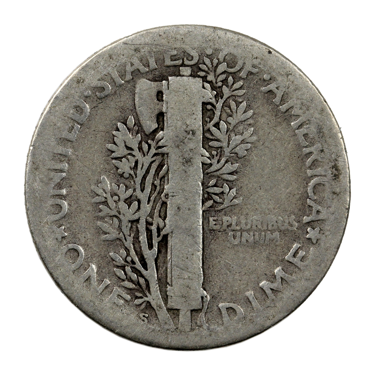 1925 S USA Dime Circulated