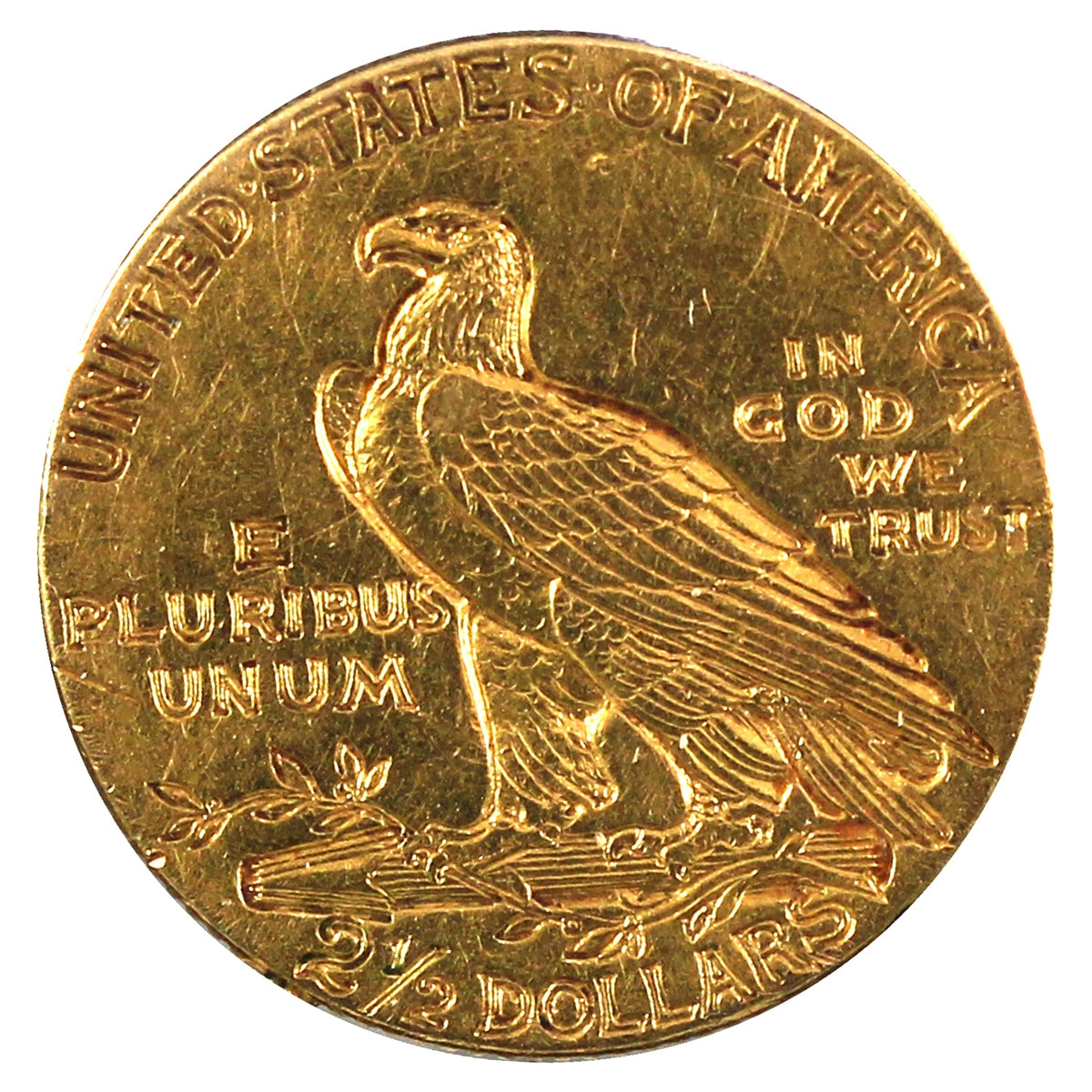 1909 USA $2.50 Gold Quarter Eagle EF-AU (EF45)