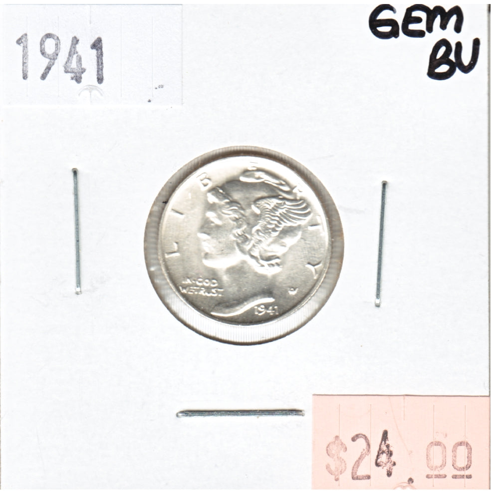 1941 USA Dime Gem Brilliant Uncirculated (MS65)