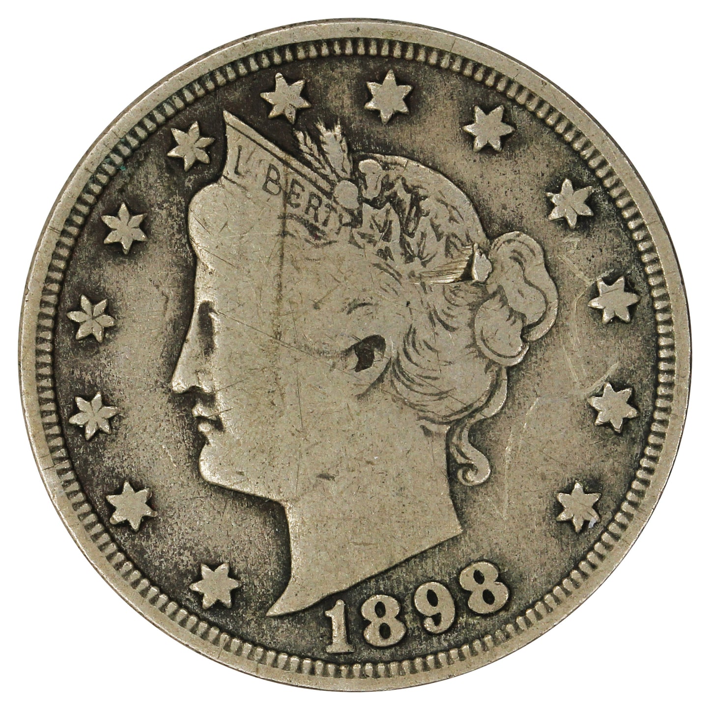 1898 USA Nickel VG-F (VG10)