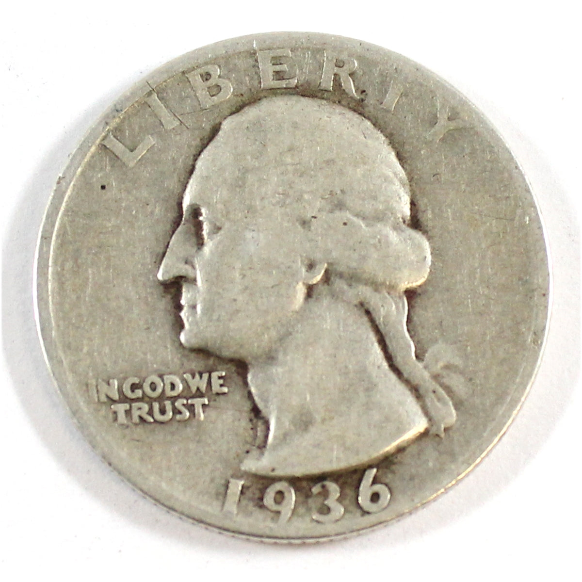 1936 D USA Quarter Circulated