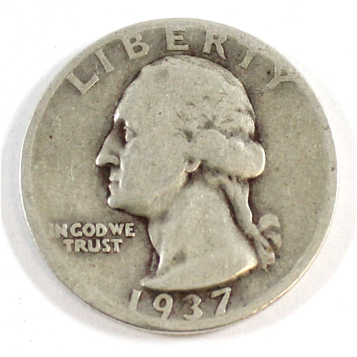 1937 D USA Quarter Circulated