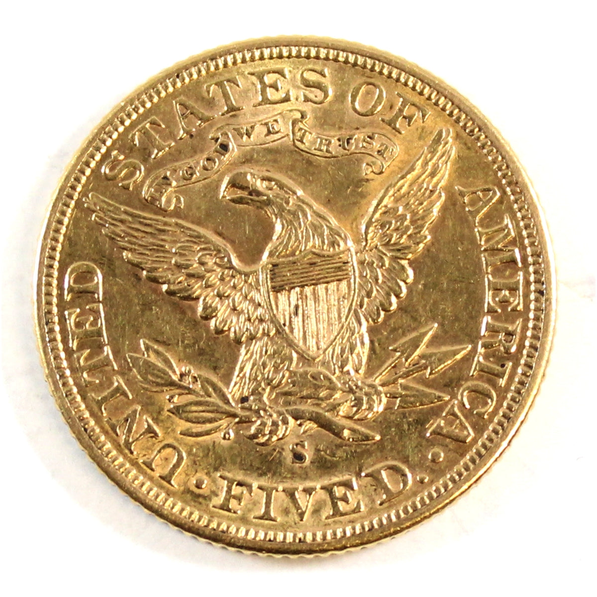 1905 S USA $5.00 Gold Almost Uncirculated (AU50) $