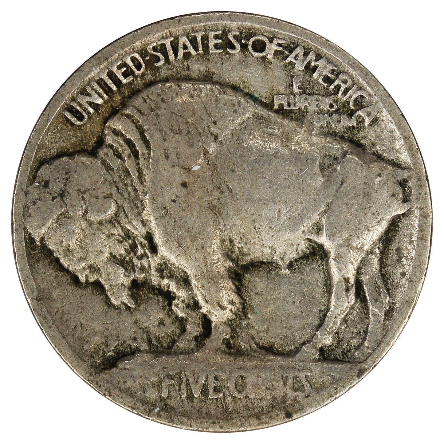 1913 Var. 1 Raised Ground USA Nickel G-VG (G6)