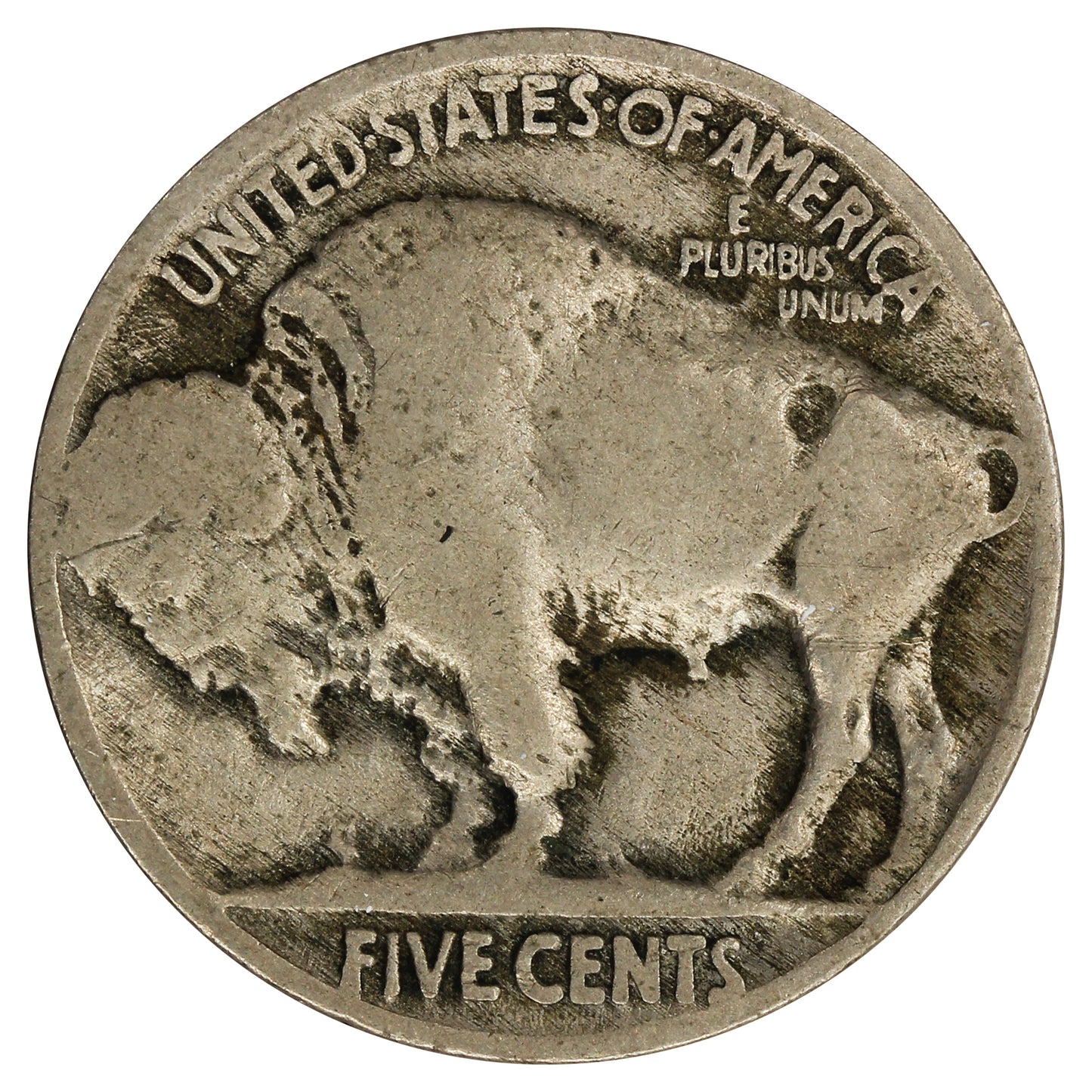 1913 Var. 2 Recessed Ground USA Nickel G-VG (G6)