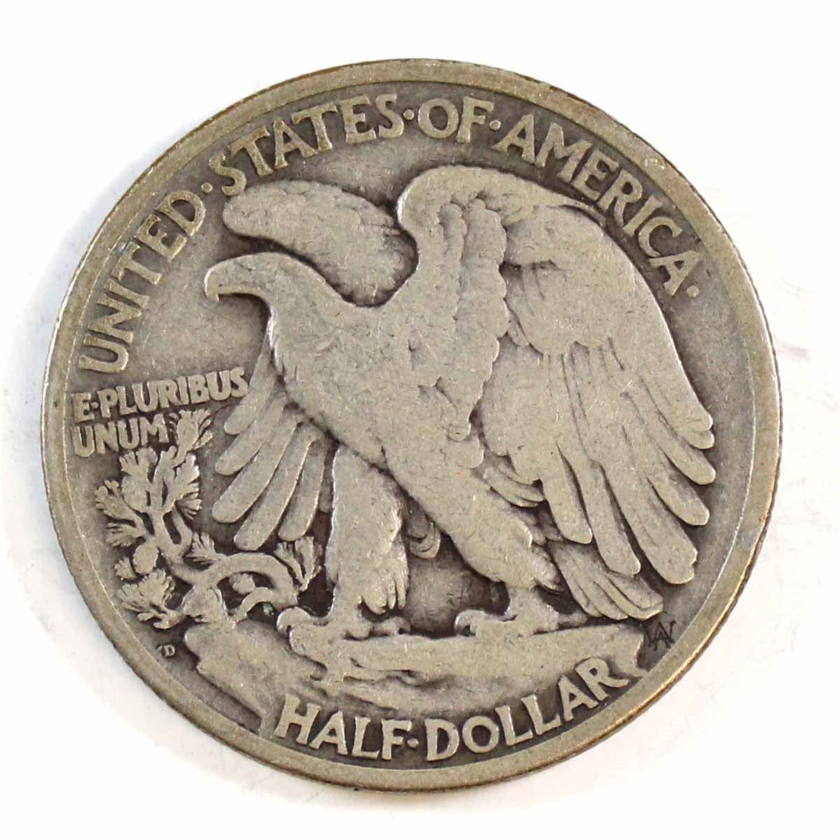 1929 D USA Half Dollar Circulated