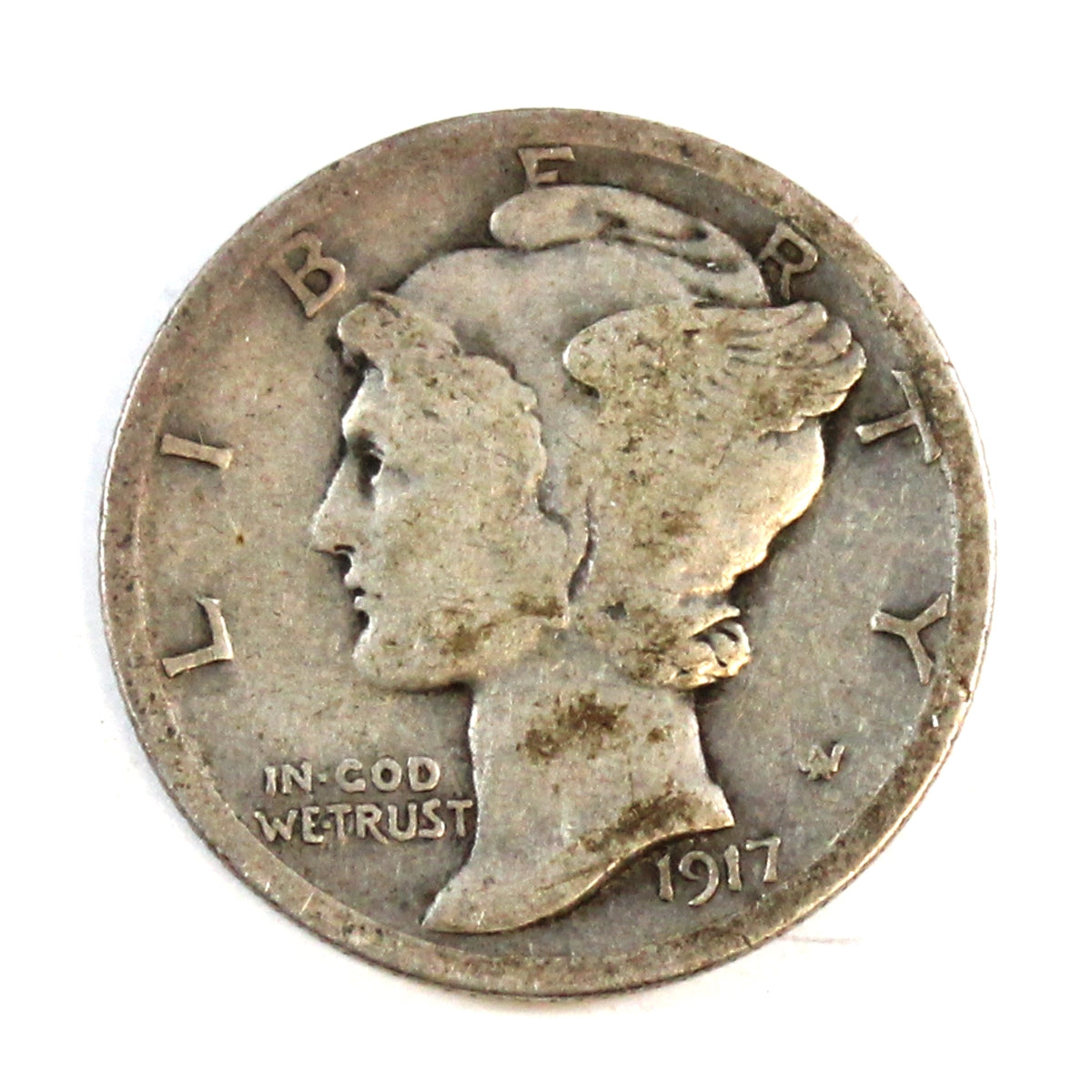 1917 USA Dime Circulated