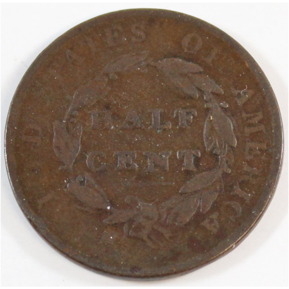 1825 USA Half Cent Very Good (VG8) $