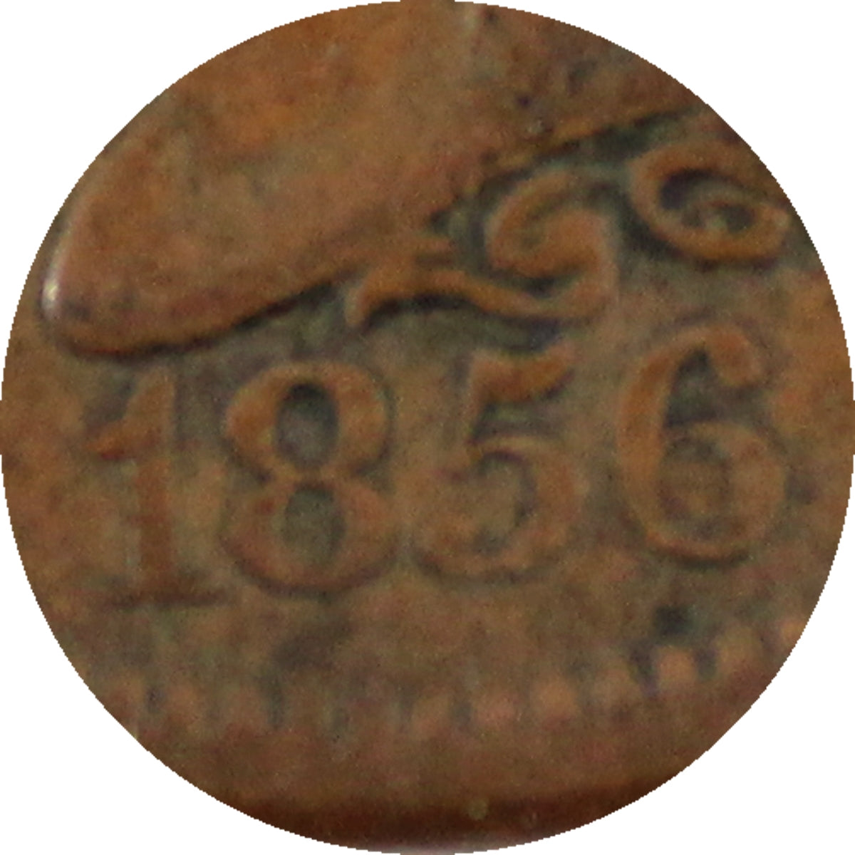 1856 Slanted 5 USA Cent VF-EF (VF30) $