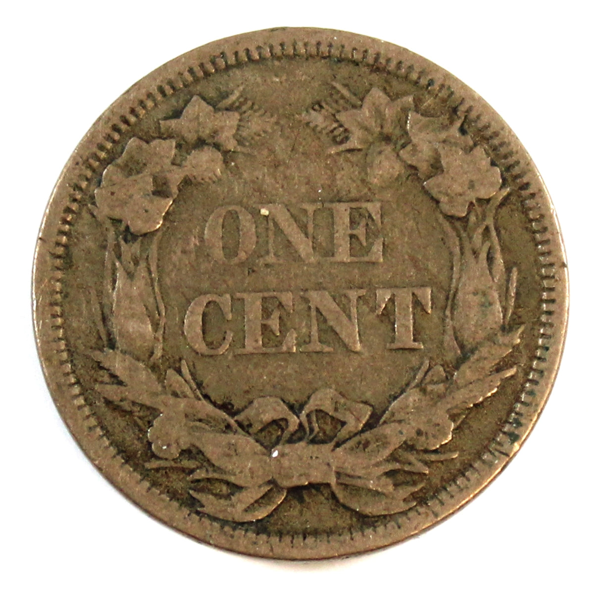 1858 Large Letters USA Cent Very Good (VG8)