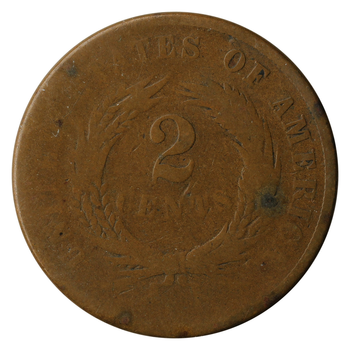 1866 USA 2 Cents About Good (AG3)