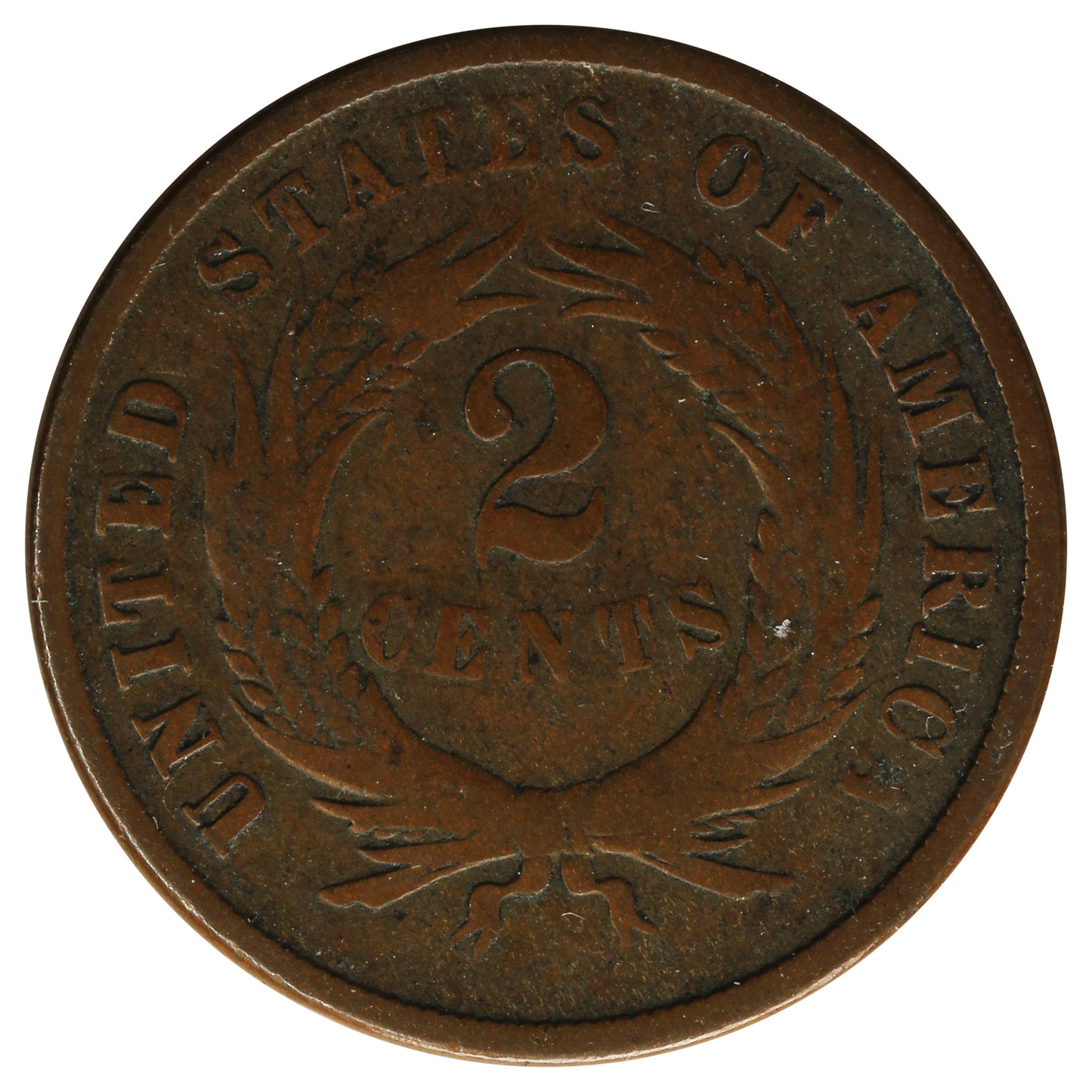 1871 USA 2 Cents Good (G4)