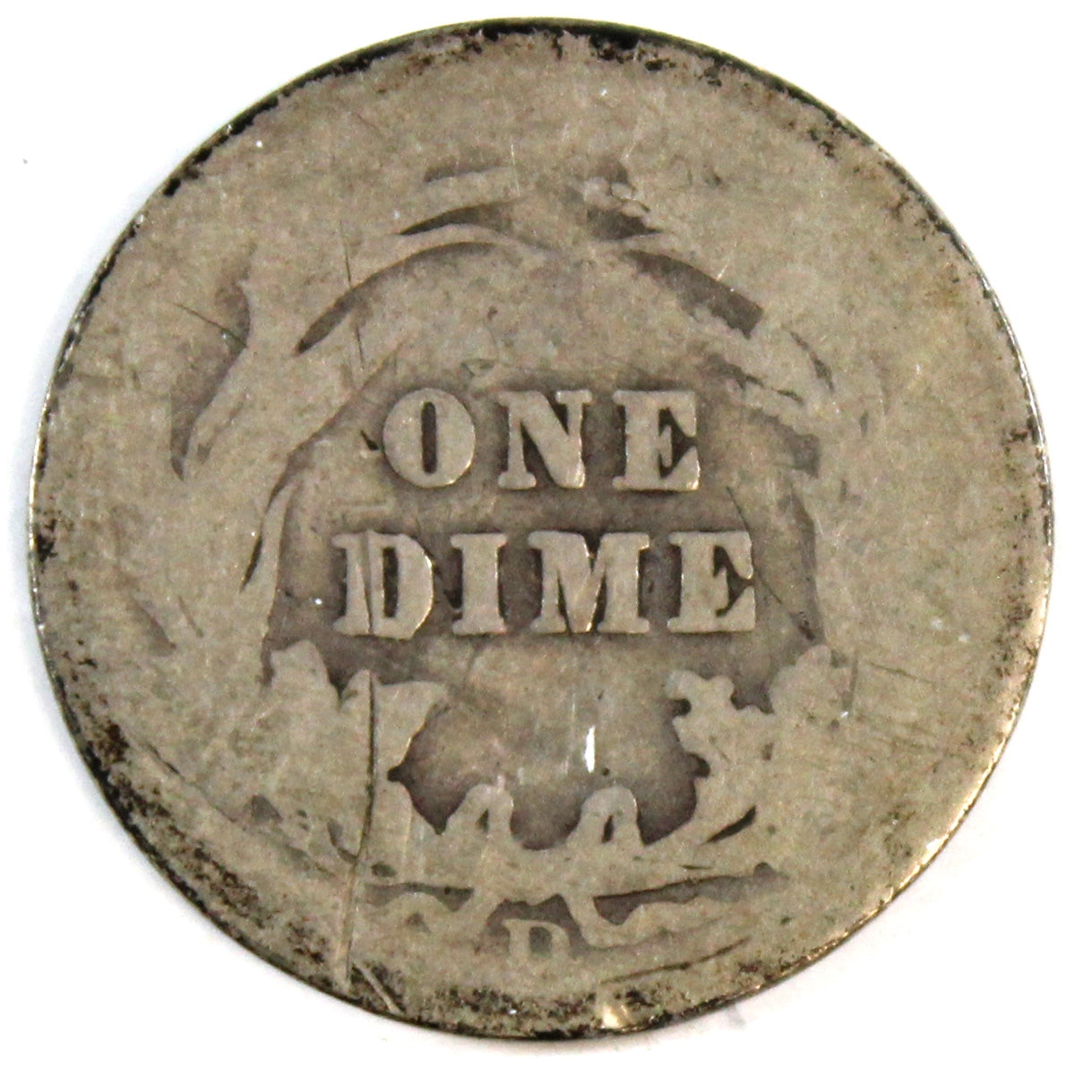 1907 D USA Dime About Good (AG3)