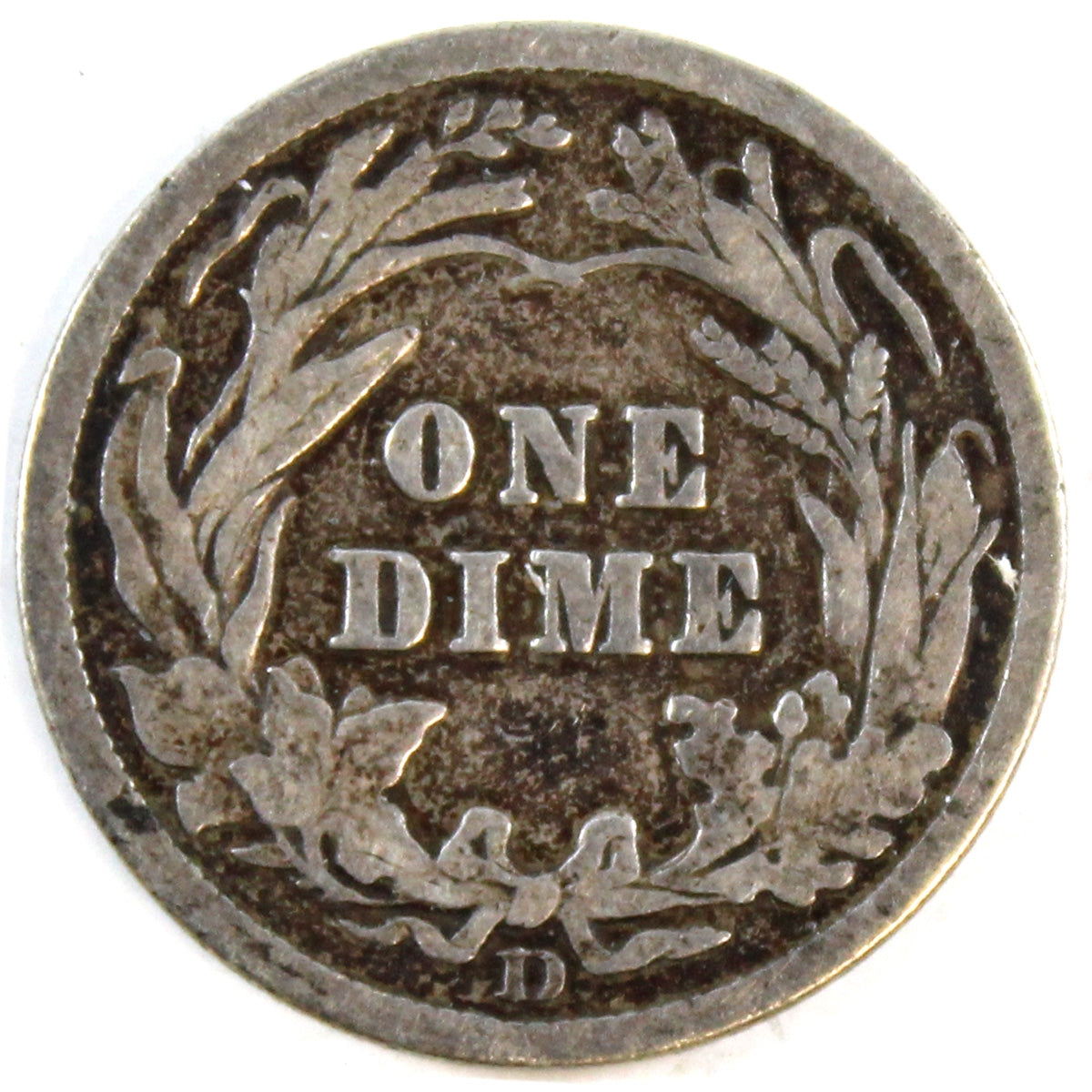 1909 D USA Dime Very Good (VG8)