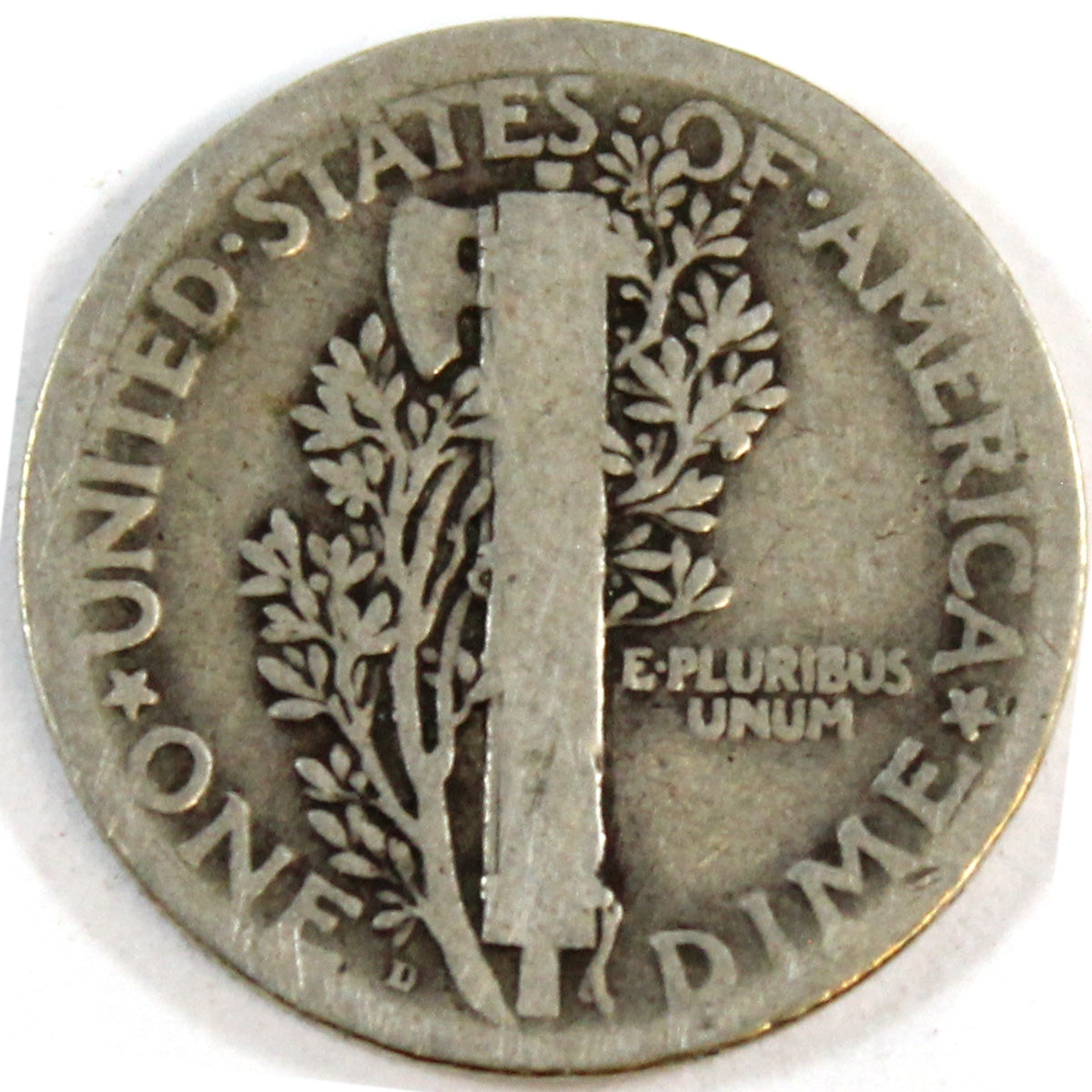 1918 D USA Dime About Good (AG3)