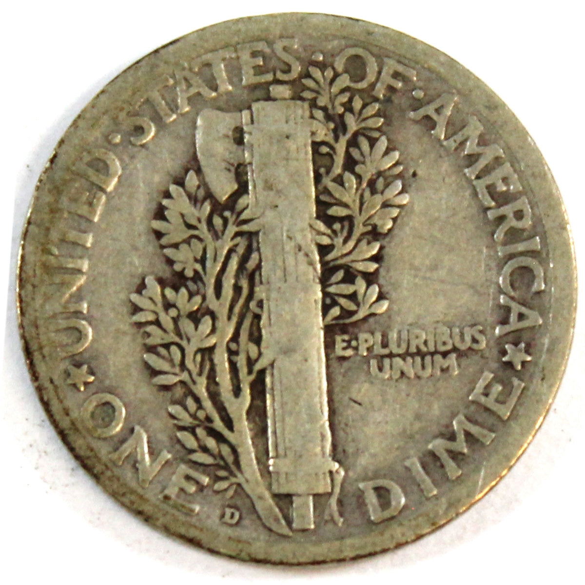 1919 D USA Dime Very Good (VG8)
